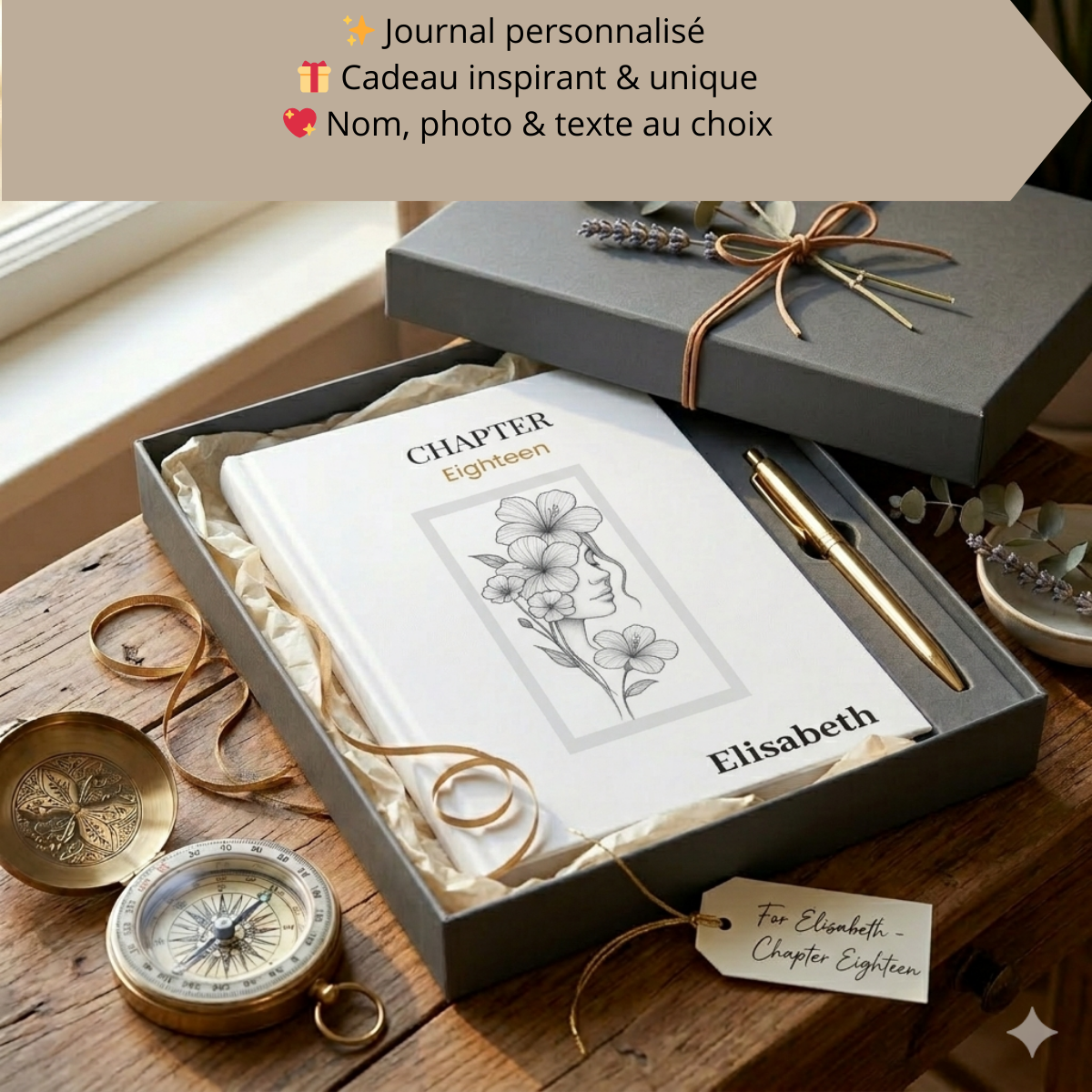 Chapter Eighteen Personalized Name Journal Hardcover