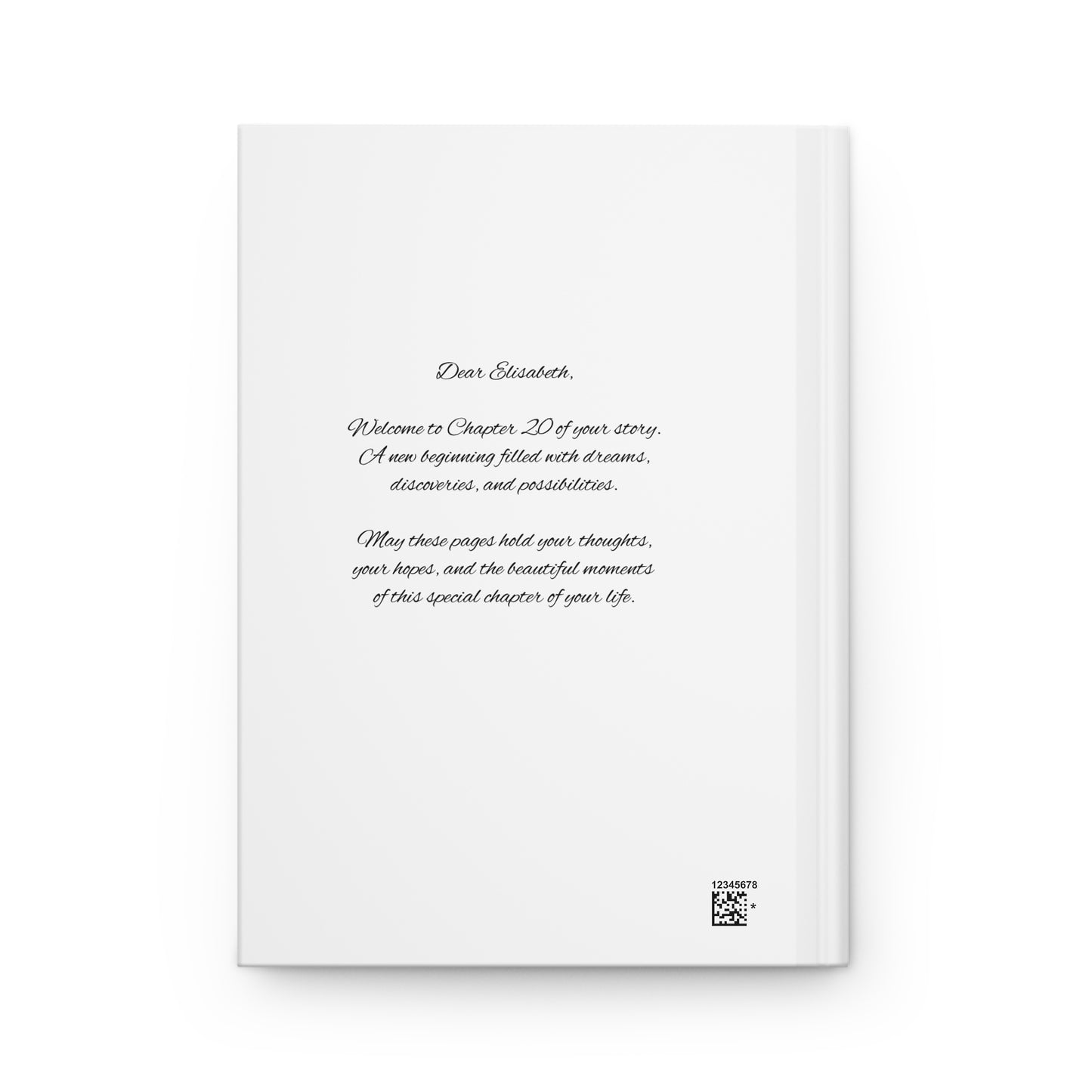Chapter Twenty Personalized Hardcover Journal