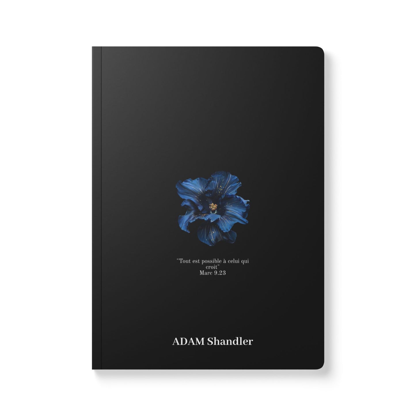 Blue Floral Scripture Journal, Softcover Notebook