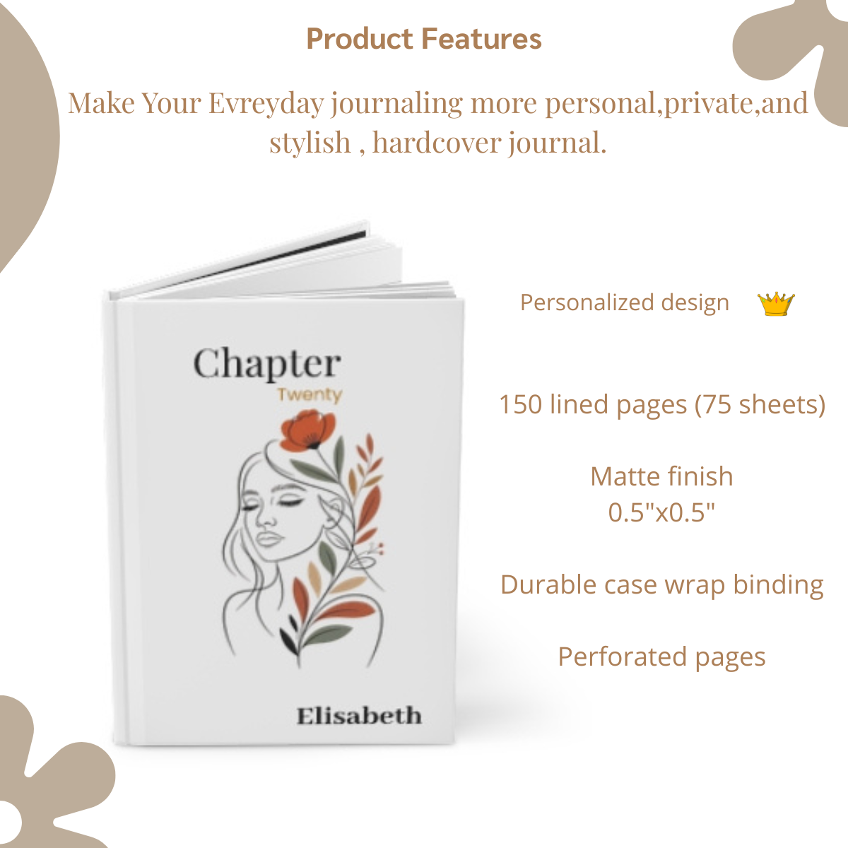 Chapter Twenty Personalized Hardcover Journal