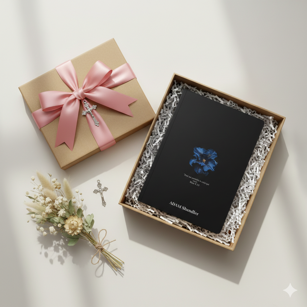 Blue Floral Scripture Journal, Softcover Notebook