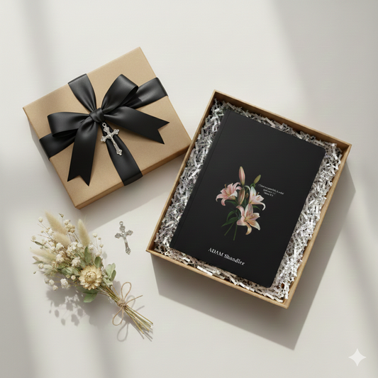 Floral Scripture Lily Journal softcover notebook | Inspirational Quote Notebook