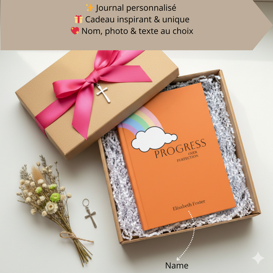 Personalized Photo Name Text Hardcover Journal | Custom Photo Name Journal