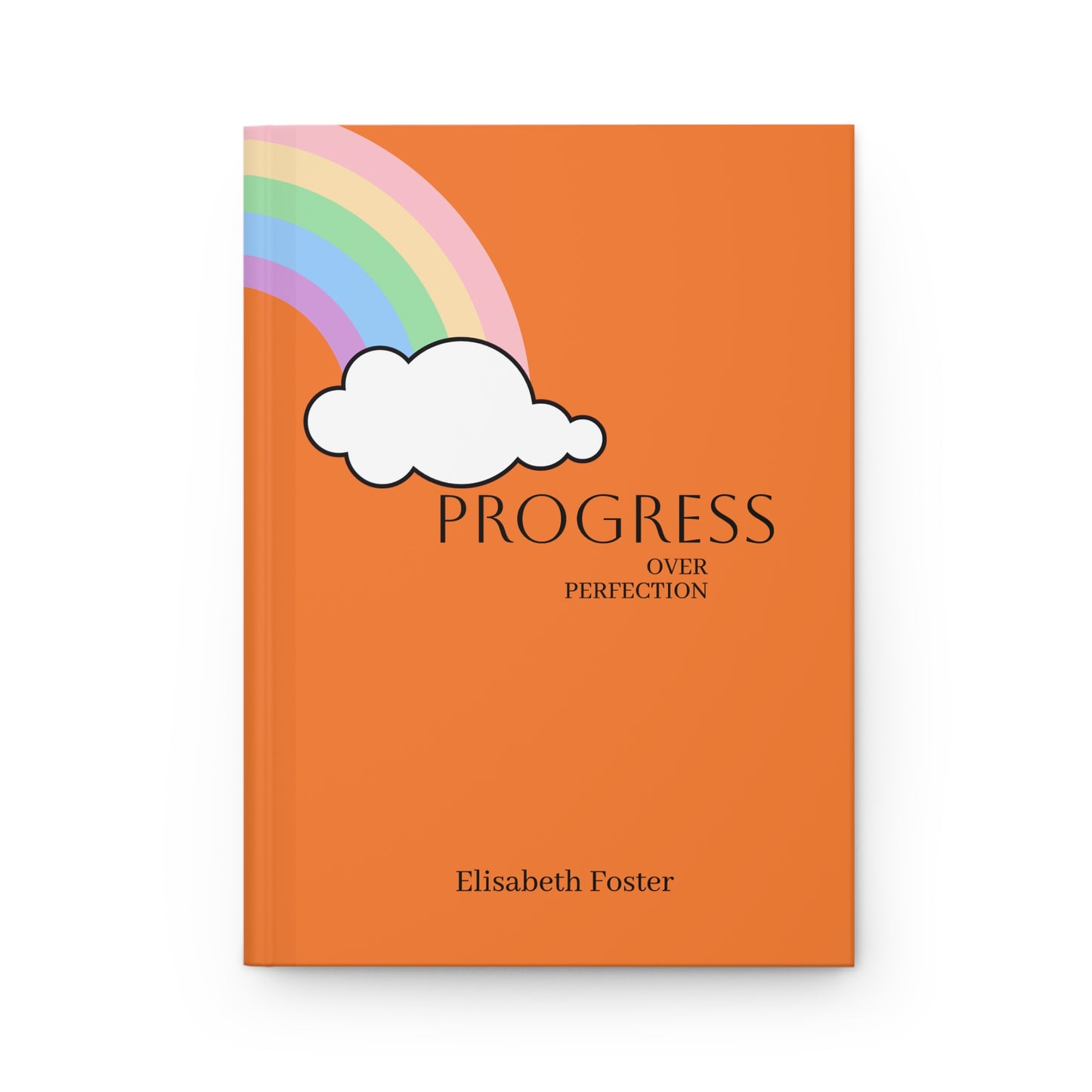 Personalized Photo Name Text Hardcover Journal | Custom Photo Name Journal