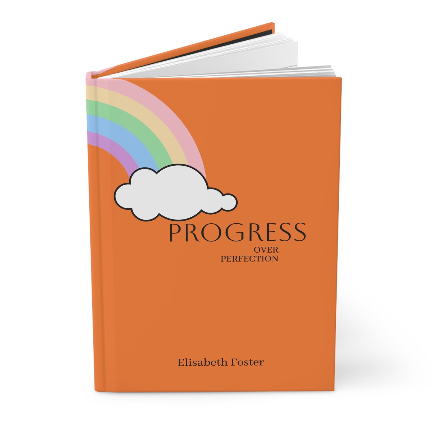 Personalized Photo Name Text Hardcover Journal | Custom Photo Name Journal