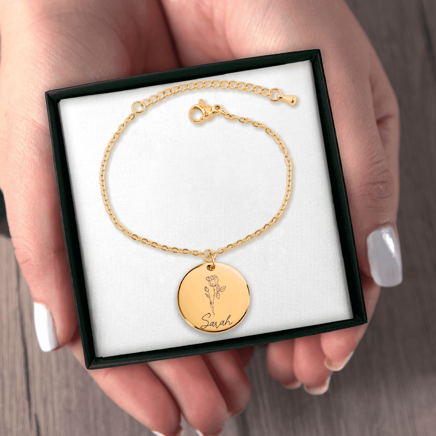 Birthflower & Name Bracelet