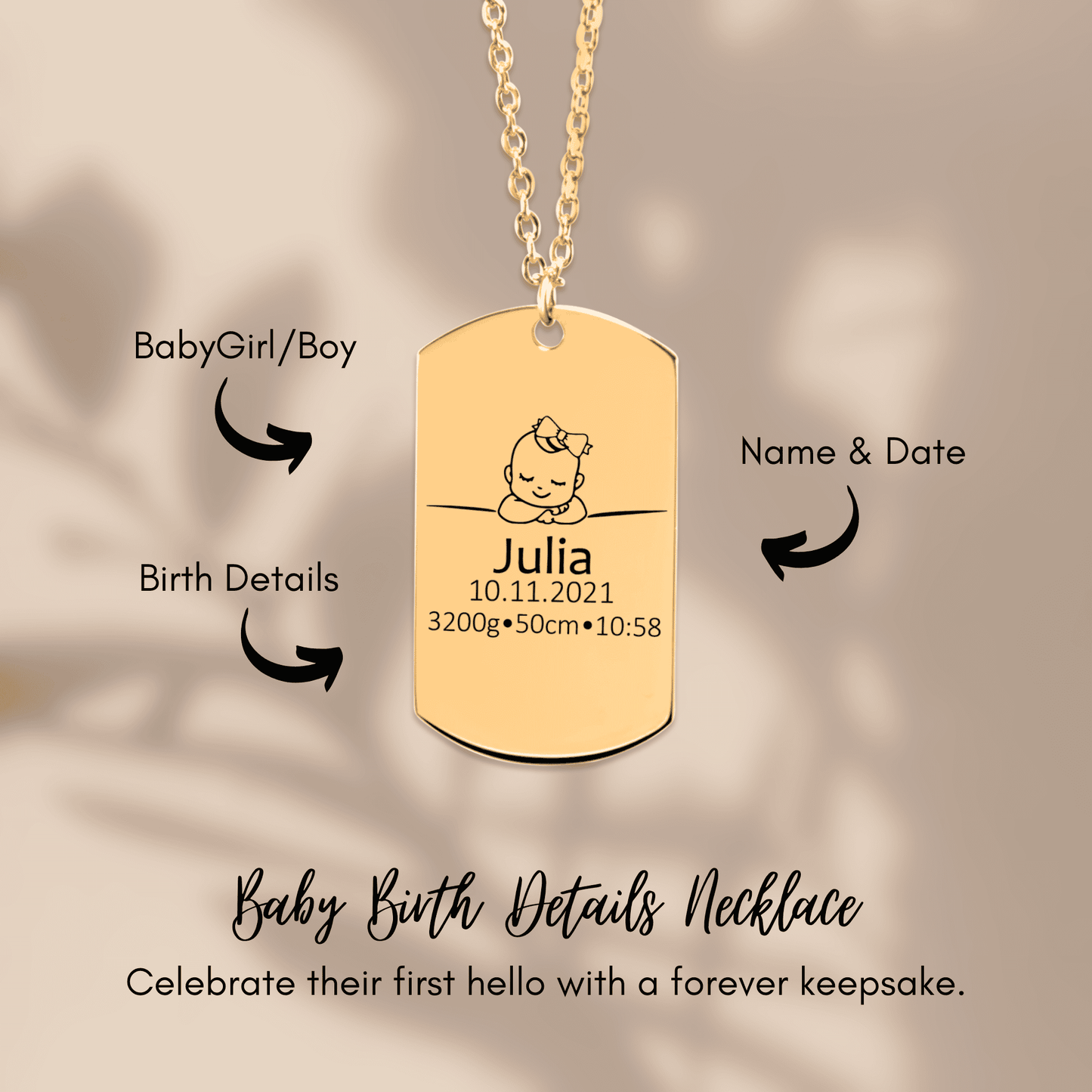 Birth Details Tag